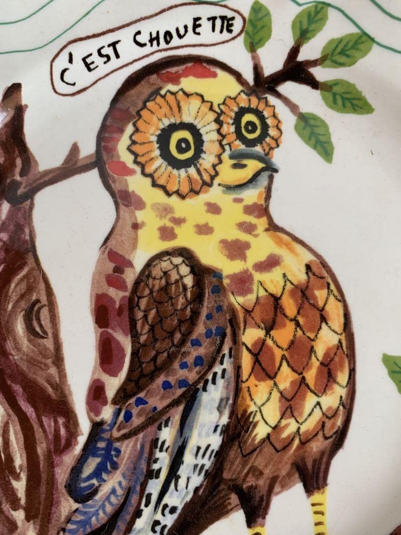 ナタリーレテ　ゴブラン　ランチョンマット　オウル＆バード　ふくろう　フクロウ ナタリーレテゴブランランチョンマットオウル＆バードふくろうフクロウ